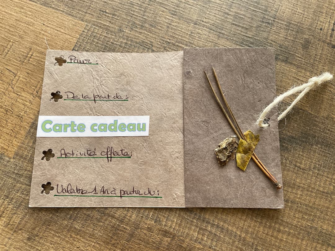 Carte cadeau 14 à offrir Bain de forêt