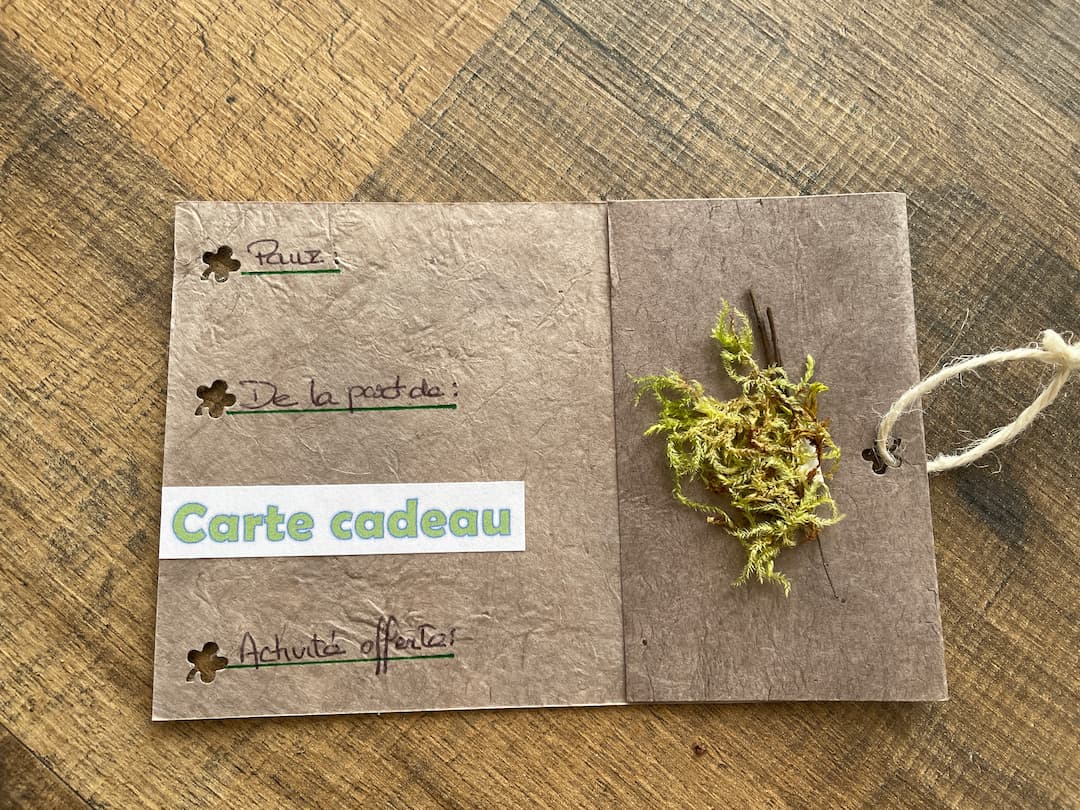 Carte cadeau 18 à offrir Bain de forêt.