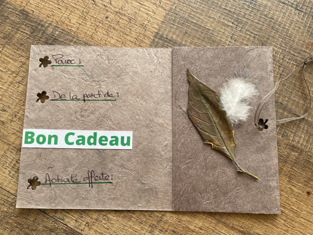 carte cadeau 17 à offrir Bain de foret.