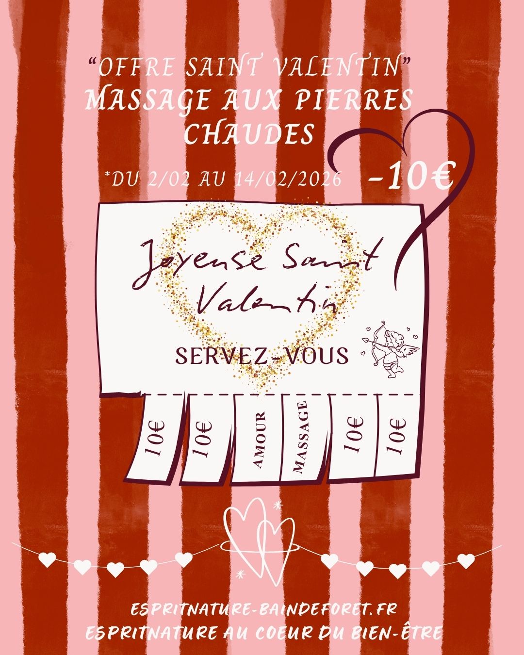 Offre st valentin massage aux pierres chaudes